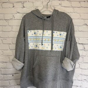 Cottagecore Goose Upcycled Hoodie Farmhouse Country Kitchen XXL